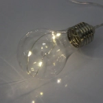 Гирлянда для улицы «Сияние» 3,8 м 40 ламп LED (10 насадок), 2 реж.,IP-54, Теплый белый (солнечная батарея)