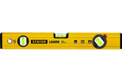 Уровень STAYER Leader 400 мм строительный фрезерованный 3466-040_z01