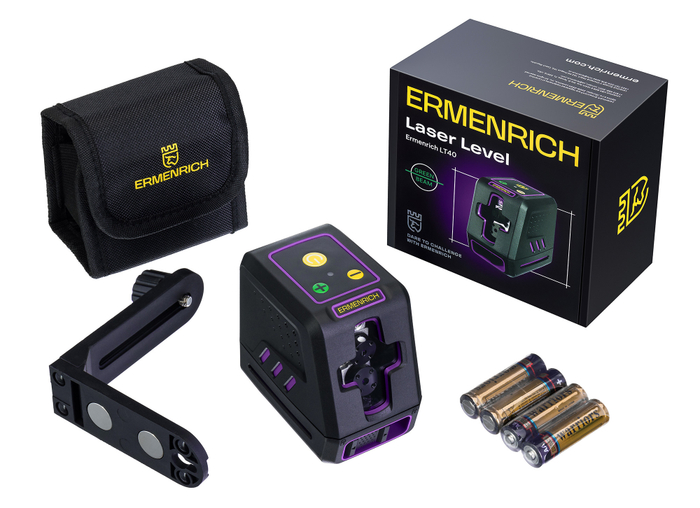 Лазерный уровень Ermenrich LT40, фиолетовый