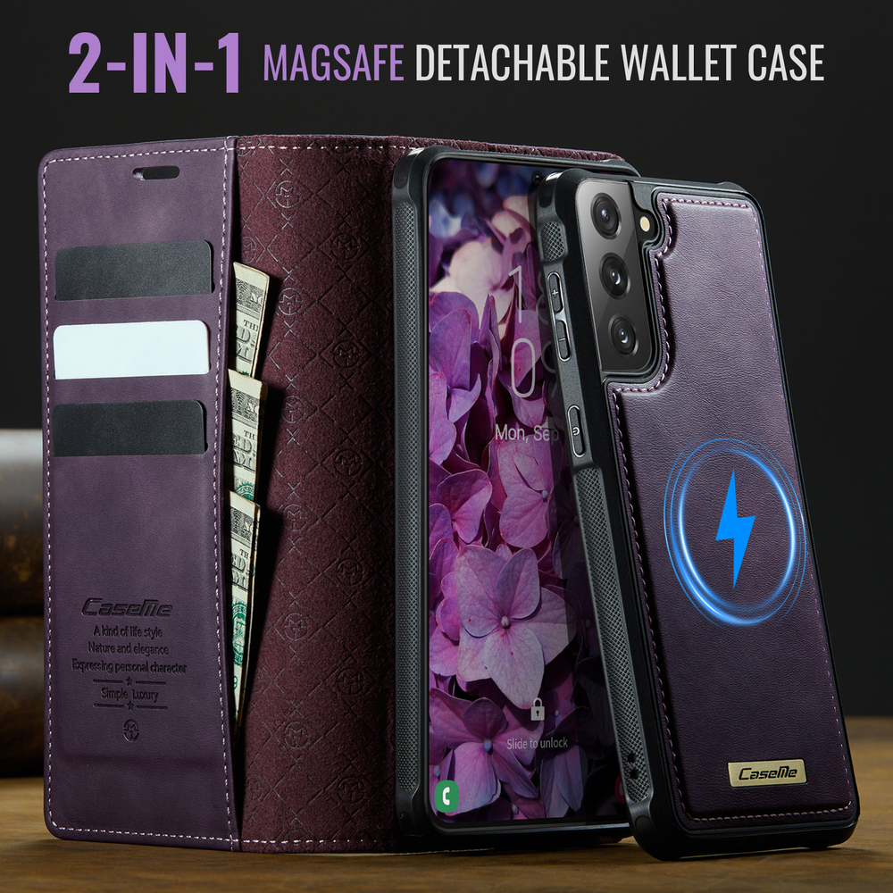 Чехол-кошелек CaseMe 2 in 1 MagSafe Samsung Galaxy S21 FE
