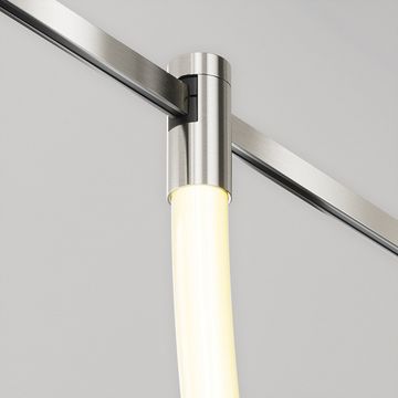 Магнитный трековый светодиодный светильник 27W 3000К TR154-1-27W3K-PT платина Tau Flarity Maytoni