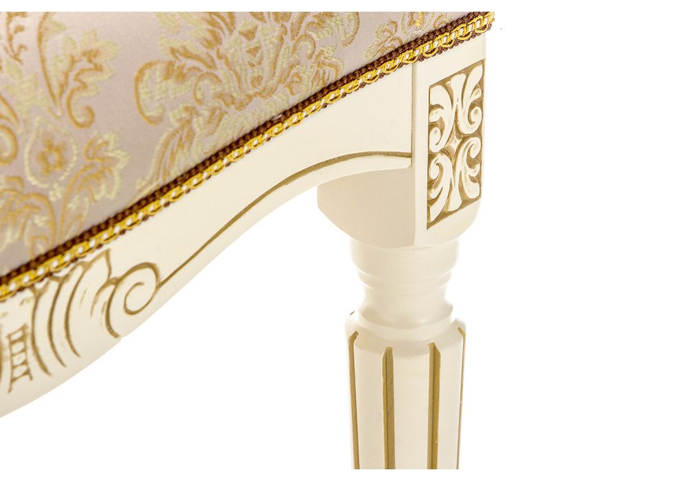 Банкетка Беттино патина золото / бежевый