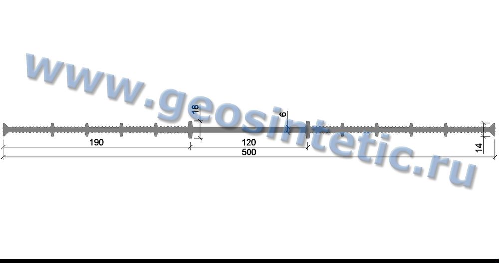 Гидрошпонка АКВАСТОП ХВ-500 (ПВХ-П) Гидроизоляционная шпонка для технологических швов внутренняя (в комплекте КРЕПЕЖ 6шт/м) ТУ 5772-001-58093526-11, м.п.