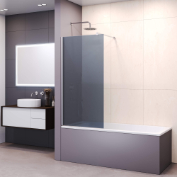 Шторка на ванну RGW SC-050 (Тонированное (Серое), 600)
