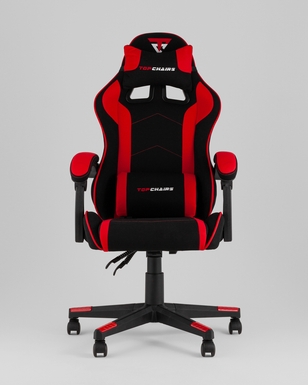 Кресло спортивное TopChairs Shadow ткань черно-красный