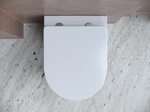 Комплект подвесной безободковый унитаз Ceramica Nova Balearica CN6000 белый с сиденьем микролифт + инсталляция Geberit Delta 458.163.21.1 с панелью смыва, хром глянцевый