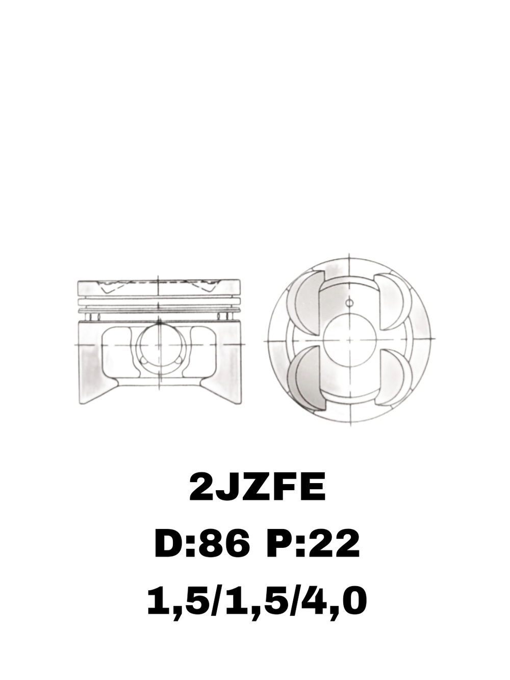 ПОРШНЯ 2JZFE
