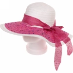 Шляпа женская с широкими полями «TiraMiSu- Адель», микс 5 цветов, р58, ширина полей 13 см