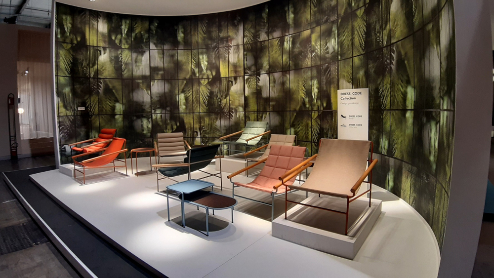 Кресло лаунж металлическое Scab Design Dress Code Glam Outdoor, терракотовый, черный