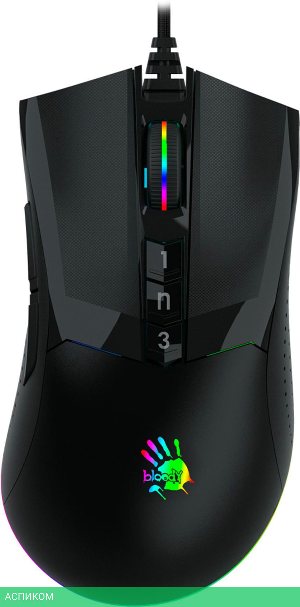 Мышь A4Tech Bloody W90 Pro черный