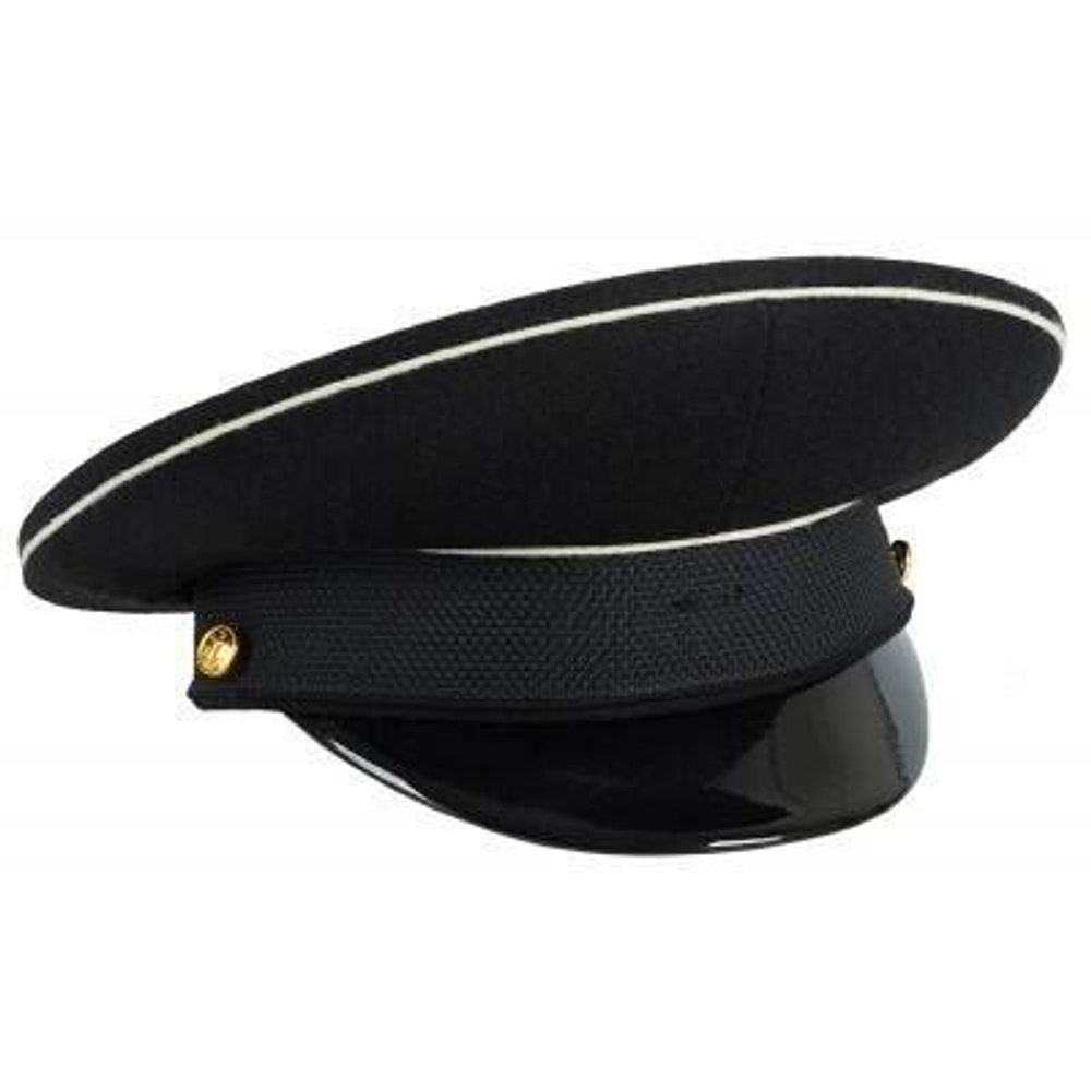 Фуражка ВМФ черная с белым кантом