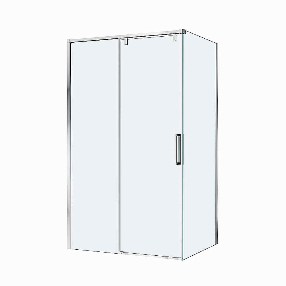 Душевой уголок BelBagno SOFT_CLOSE-1-AH-1 130х80 стекло прозрачное/профиль хром