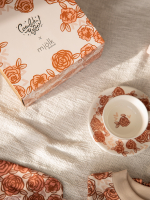 Чайная пара Розы {чашка и блюдце}