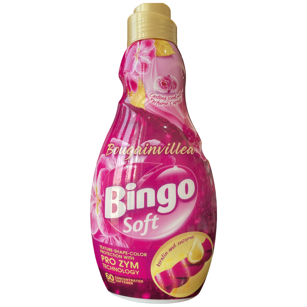 Кондиционер для белья нежный, Bingo Soft BOUGAINVILLEA, 1440мл