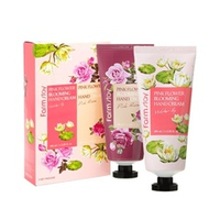 Набор кремов для рук (водяная лилия и роза) FarmStay Pink Flower Blooming Hand Cream Water Lily & Pink Rose