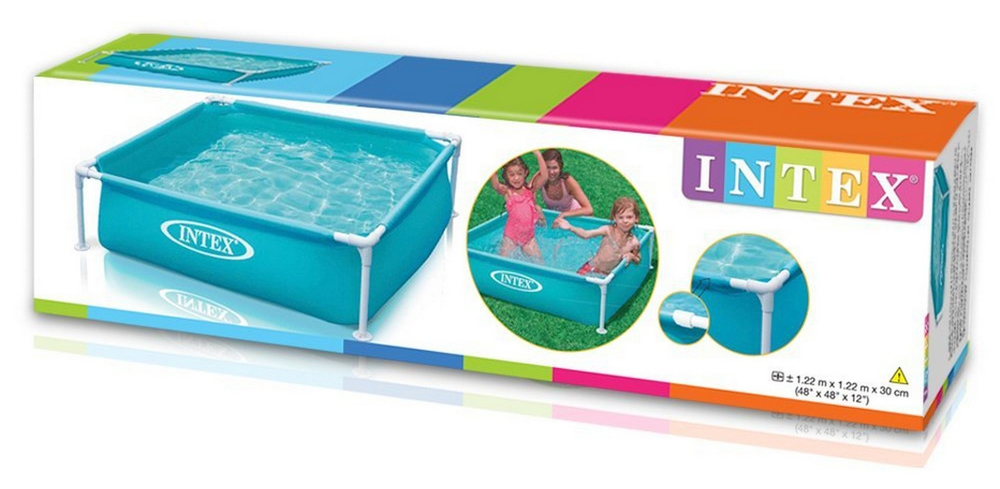 Детский каркасный бассейн intex 57173, 122х122х30см.