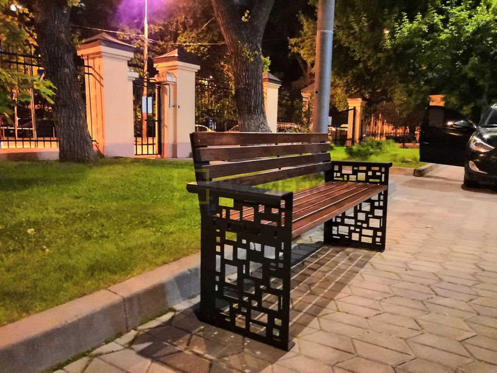 Скамейка садовая «Барселона» (0,6 м термоясень,30х60)
