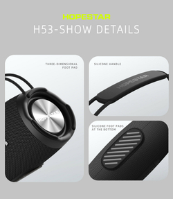 Беспроводная колонка Hopestar H53, световые эффекты, влагозащищенный корпус, поддержка microSD, 35 Вт, black