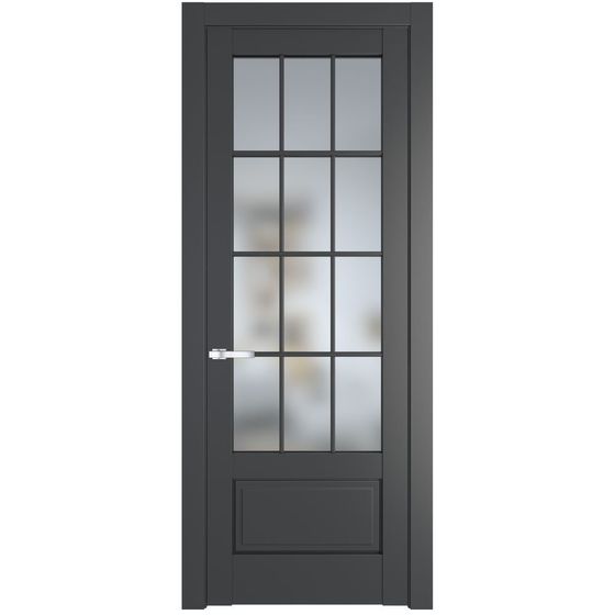 Межкомнатная дверь эмаль Profil Doors 3.2.2 (р.12) PD графит стекло матовое