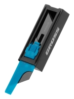 Лезвия GROSS 19 мм, SK2 Black, трапециевидные, выдвижной пластиковый пенал, 10 шт 79377