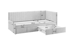 Кровать тахта с ящиком Твикс 900*2000 (велюр) МФ Мебельсон, г. Ижевск