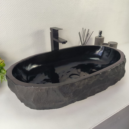 Раковина из андезита Erozy Black EA-64854 72*41*16 0036