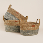 Корзины для хранения SL Home, плетёные, ручной работы, 3 шт: 33×23×16 см, 35×25×25 см, 35×25×25 см 9