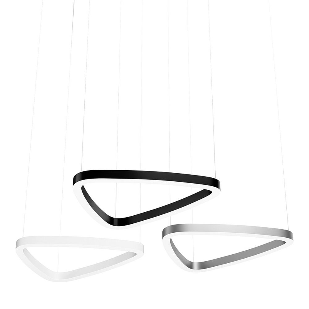 Профильный светодиодный линейный светильник подвесной треугольной формы 118Вт