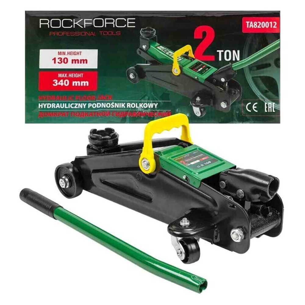 Домкрат подкатной гидравлический 2т RF-TA820012