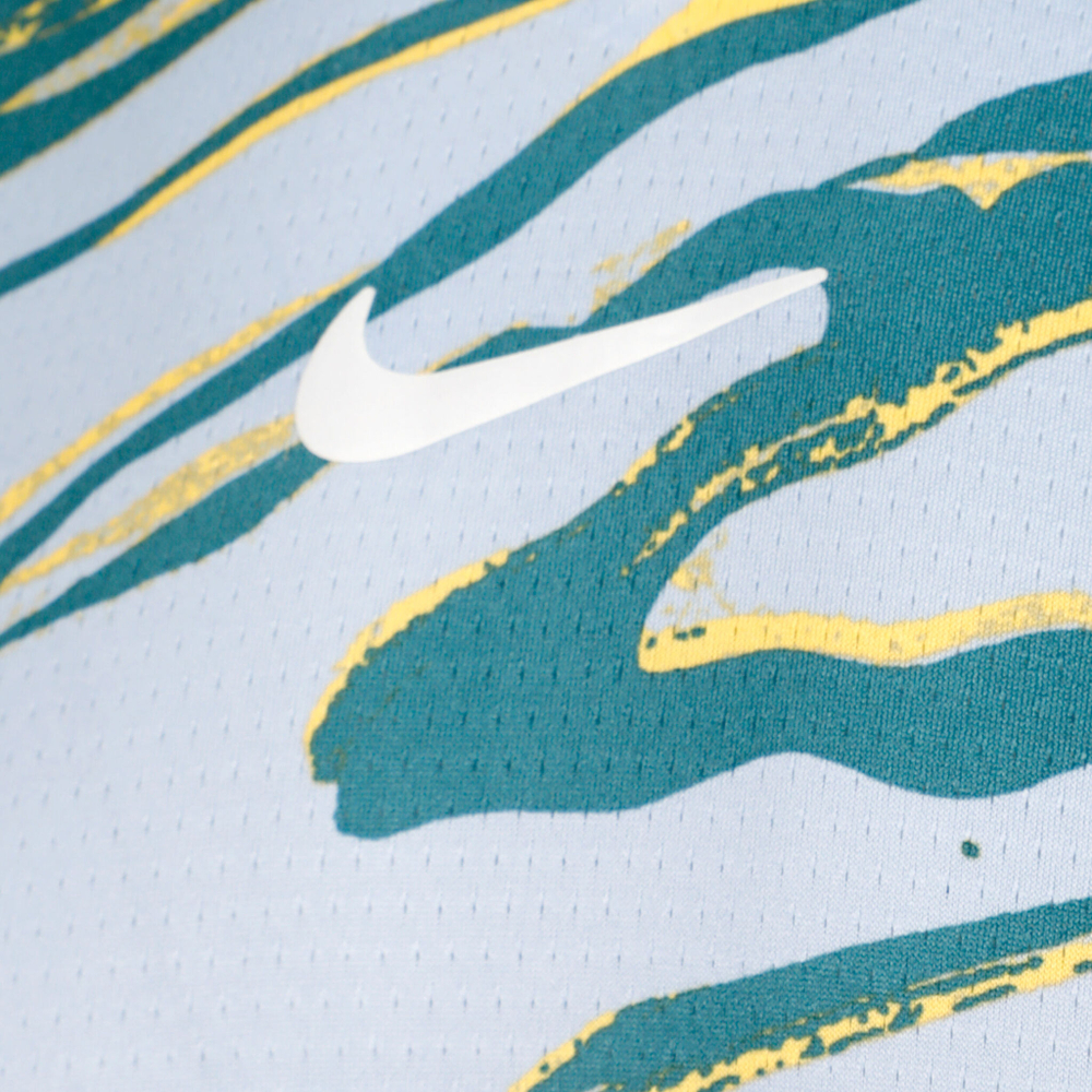 Мужское теннисное поло Nike Dri-Fit Advantage Court Print T-Shirt Men - Light Blue, Multicoloured