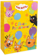 Подарочный пакет «Три кота» в четырех размерах