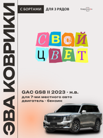 Автомобильные коврики ЭВА с бортами на 3 ряда для GAC GS8 II (23-н.в.)