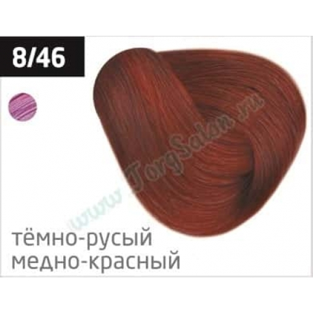 Перманентная крем-краска для волос «Светло-русый медно-красный» 8/46, Ollin Performance, 60 мл.