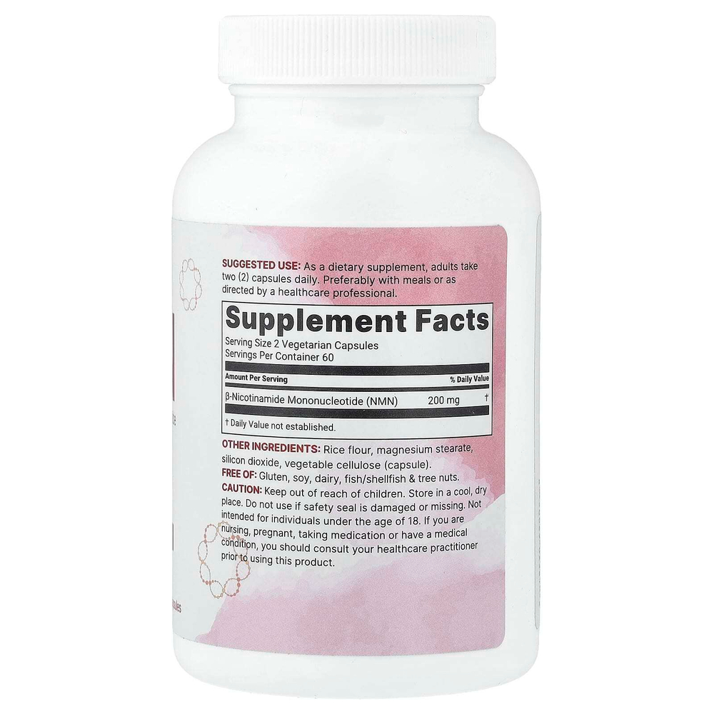 Micro Ingredients, NMN, 120 вегетарианских капсул (100 мг в 1 капсуле)