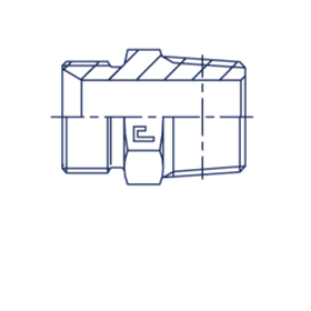 Штуцер FC BSP 1/8 - BSPT 1/4