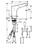 Смеситель для раковины электронный Hansgrohe 31174000 Focus