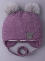 Шапка детская зимняя вязаная с ушками