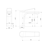 Смеситель для раковины WONZON & WOGHAND, Белый матовый (WW-XH-012-MW)