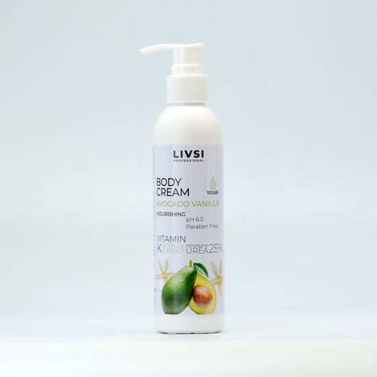 Крем для тела Авокадо и ваниль 200 мл. Livsi