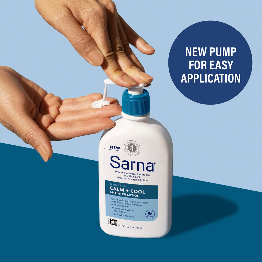 Sarna, Лосьон против зуда, успокаивающий и охлаждающий, 222 мл (7,5 жидк. унц.)