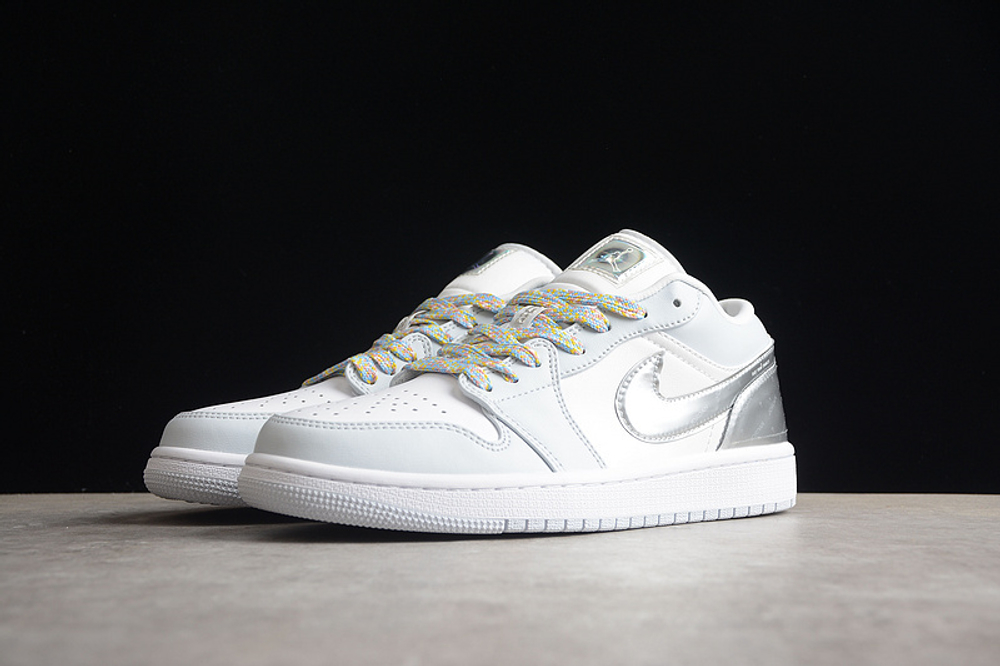All silver jordan 1 discount