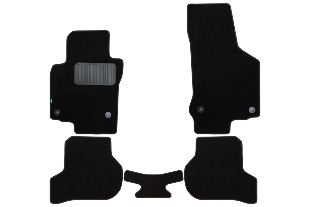 Коврики в салон для VOLKSWAGEN Golf GTI 3D 2008-2012, хэтчбек, 5 шт. (текстиль) KLEVER03513522110KH