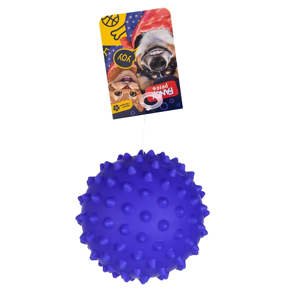 Фанси Петс FPP15 Игрушка д/собак "Мяч игольчатый" 9см