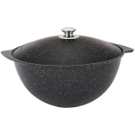 Казан для плова 7л, АП (темный мрамор) кмт75а