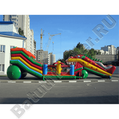 Большая надувная горка "Дракоша"