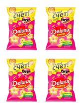 Кукурузные снеки Deluna Цветочки со вкусом банана 85 г x 4 шт