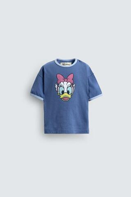 ZARA HARRY LAMBERT X DISNEY ФУТБОЛКА С ПРИНТОМ, СИНИЙ