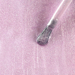 IQ Beauty Лак для ногтей профессиональный укрепляющий с биокерамикой #109, 12.5 мл Лиловый нюд с деликатным серебряным шиммером, полупрозрачный