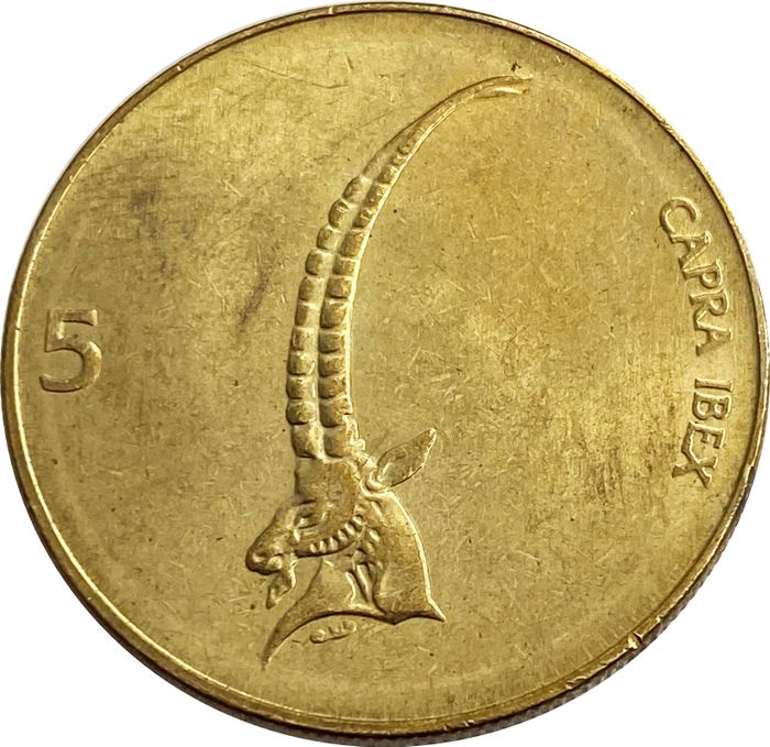 5 толаров 1992-2006 Словения