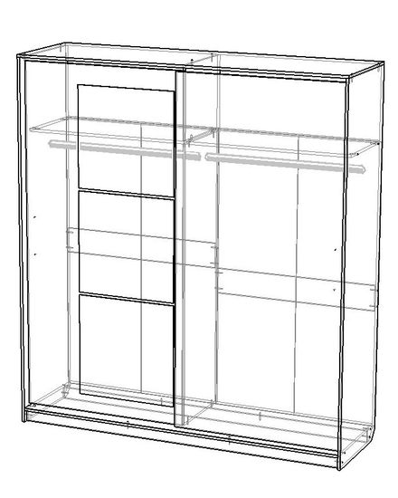 Шкаф-купе КИОТО-3  с зеркалами